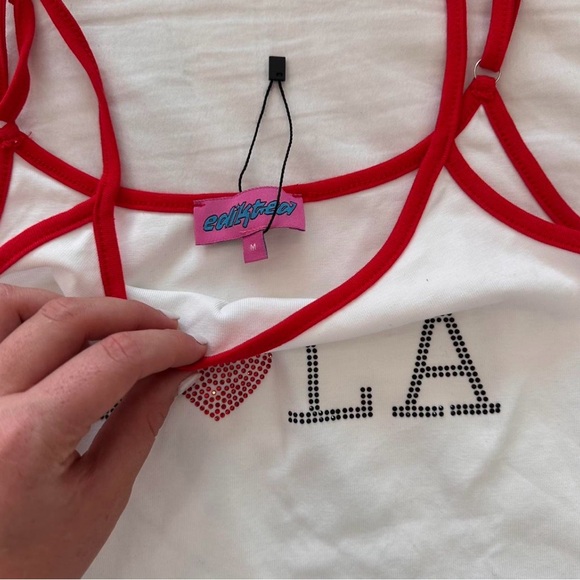 Edikted LA Rhinestone Tank - Picture 3 of 3